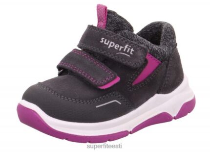 Superfit beebid cooper - takjakinnitusega madalad tossud 6TFB8367 madalad tossud hall/roosa