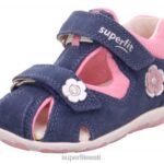Superfit beebid fanni - takjakinnitusega sandaal 6TFB8178 sandaalid sinine/roosa
