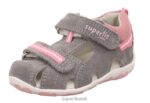 Superfit beebid fanni - takjakinnitusega sandaal 6TFB8227 sandaalid hall/roosa