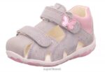 Superfit beebid fanni - takjakinnitusega sandaal 6TFB8229 sandaalid helehall/roosa