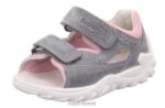 Superfit beebid flow - takjakinnitusega sandaal 6TFB8174 sandaalid helehall/roosa