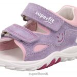 Superfit beebid flow - takjakinnitusega sandaal 6TFB8184 sandaalid lilla/roosa