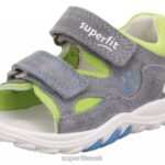 Superfit beebid flow - takjakinnitusega sandaal 6TFB8188 sandaalid helehall/heleroheline