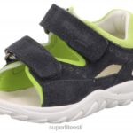 Superfit beebid flow - takjakinnitusega sandaal 6TFB8204 sandaalid hall/heleroheline