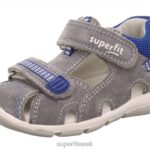 Superfit beebid freddy - takjakinnitusega sandaal 6TFB8167 sandaalid helehall/sinine