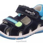 Superfit beebid freddy - takjakinnitusega sandaal 6TFB8211 sandaalid sinine/türkiissinine