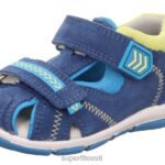 Superfit beebid freddy - takjakinnitusega sandaal 6TFB8234 sandaalid sinine/kollane