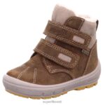 Superfit beebid groovy - takjakinnitusega saabas 6TFB8480 saapad pruun/beež