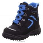 Superfit beebid husky1 - nööriga saabas 6TFB8482 saapad must/sinine