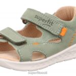 Superfit beebid laguun - takjakinnitusega sandaal 6TFB8182 sandaalid heleroheline/oranž