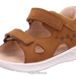 Superfit beebid laguun - takjakinnitusega sandaal 6TFB8216 sandaalid pruun/kollane