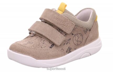 Superfit beebid lillo - takjakinnitusega madalad tossud 6TFB8313 madalad tossud beež/kollane