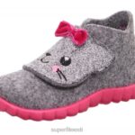 Superfit beebid õnnelik - takjakinnitusega suss 6TFB8160 sussid helehall/roosa