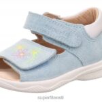 Superfit beebid polly - sandaal takjakinnitusega 6TFB8186 sandaalid helesinine/hõbedane