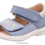 Superfit beebid polly - sandaal takjakinnitusega 6TFB8208 sandaalid sinine/hõbedane