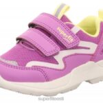 Superfit beebid rush - tossud madalad takjakinnitusega 6TFB8289 madalad tossud lilla/kollane