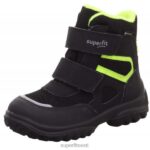 Superfit beebid snowcat - takjakinnitusega saabas 6TFB8493 saapad must/kollane