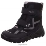 Superfit lapsed & teismelised rakett - takjakinnitusega saabas 6TFB8933 saapad must/helehall