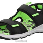 Superfit väikelapsed criss cross - sandaal takjakinnitusega 6TFB8619 sandaalid must/heleroheline