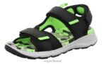 Superfit väikelapsed criss cross - sandaal takjakinnitusega 6TFB8619 sandaalid must/heleroheline