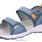 Superfit väikelapsed criss cross - sandaal takjakinnitusega 6TFB8630 sandaalid sinine/oranž