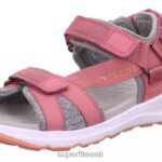 Superfit väikelapsed criss cross - sandaal takjakinnitusega 6TFB8635 sandaalid roosa/oranž