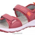 Superfit väikelapsed criss cross - sandaal takjakinnitusega 6TFB8648 sandaalid roosa/oranž