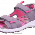 Superfit väikelapsed criss cross - sandaal takjakinnitusega 6TFB8653 sandaalid lilla/roosa