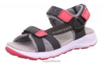 Superfit väikelapsed criss cross - sandaal takjakinnitusega 6TFB8663 sandaalid hall/roosa