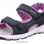 Superfit väikelapsed criss cross - sandaal takjakinnitusega 6TFB8670 sandaalid sinine/lilla