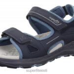 Superfit väikelapsed criss cross - sandaal takjakinnitusega 6TFB8671 sandaalid sinine/helehall