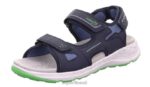 Superfit väikelapsed criss cross - sandaal takjakinnitusega 6TFB8682 sandaalid sinine Roheline