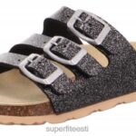 Superfit väikelapsed fussbettpantoffel - pandlaga suss 6TFB8578 sussid must/hõbedane