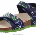 Superfit väikelapsed fussbettpantoffel - takjakinnitusega sandaal 6TFB8555 sandaalid sinine Roheline