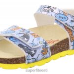 Superfit väikelapsed fussbettpantoffel - takjakinnitusega sandaal 6TFB8573 sandaalid hall/mitmevärviline