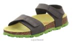 Superfit väikelapsed fussbettpantoffel - takjakinnitusega sandaal 6TFB8575 sandaalid hall/roheline