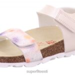 Superfit väikelapsed fussbettpantoffel - takjakinnitusega sandaal 6TFB8585 sandaalid valge/mitmevärviline