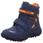 Superfit väikelapsed husky - takjakinnitusega saabas 6TFB8702 saapad sinine/oranž