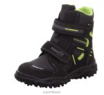 Superfit väikelapsed husky - takjakinnitusega saabas 6TFB8725 saapad must/roheline