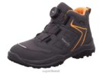 Superfit väikelapsed jupiter - boa fit süsteemiga saabas 6TFB8901 saapad hall/oranž