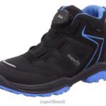 Superfit väikelapsed jupiter - boa fit süsteemiga saabas 6TFB8903 saapad must/helesinine