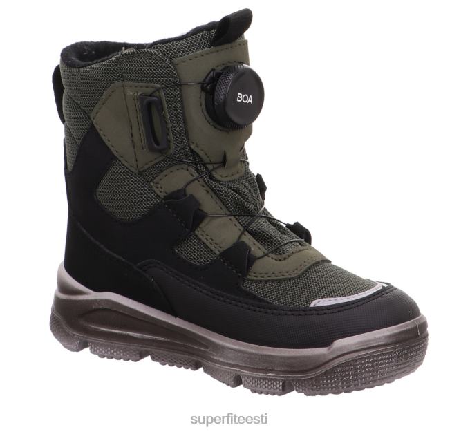 Superfit väikelapsed mars - boa fit süsteemiga saabas 6TFB8691 saapad must/roheline - Image 4