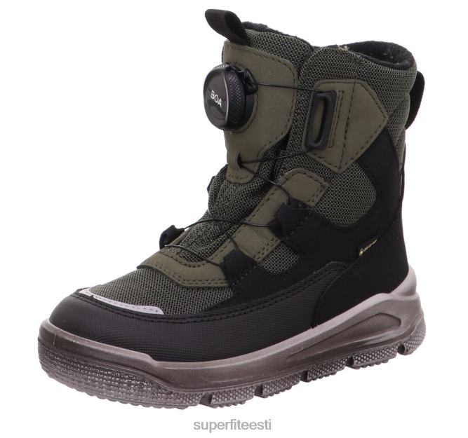 Superfit väikelapsed mars - boa fit süsteemiga saabas 6TFB8691 saapad must/roheline - Image 1
