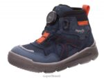 Superfit väikelapsed mars - boa fit süsteemiga saabas 6TFB8757 saapad sinine/punane