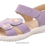 Superfit väikelapsed sparkle - takjakinnitusega sandaal 6TFB8618 sandaalid lilla