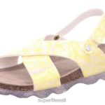 Superfit väikelapsed tarretised - sandaal takjakinnitusega 6TFB8604 sandaalid kollane/hõbedane