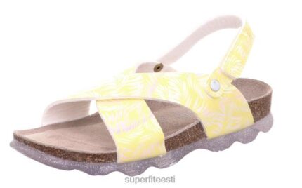 Superfit väikelapsed tarretised - sandaal takjakinnitusega 6TFB8604 sandaalid kollane/hõbedane